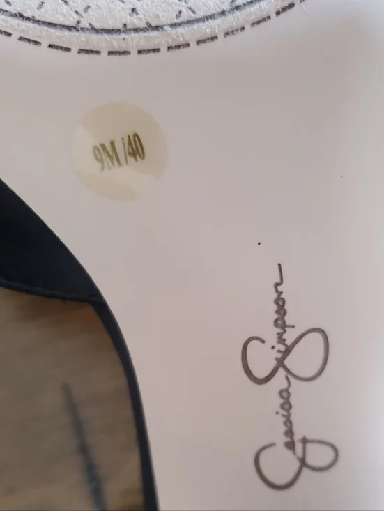 NWOB Jessica Simpson Naomia3 Nekira Black Satin Bow Slingback Heels NWOB - Picture 2 of 9